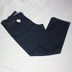 Banana Republic Slim‑Fit Mid‑Rise Men’s Jeans – Dark Indigo, Organic Cotton